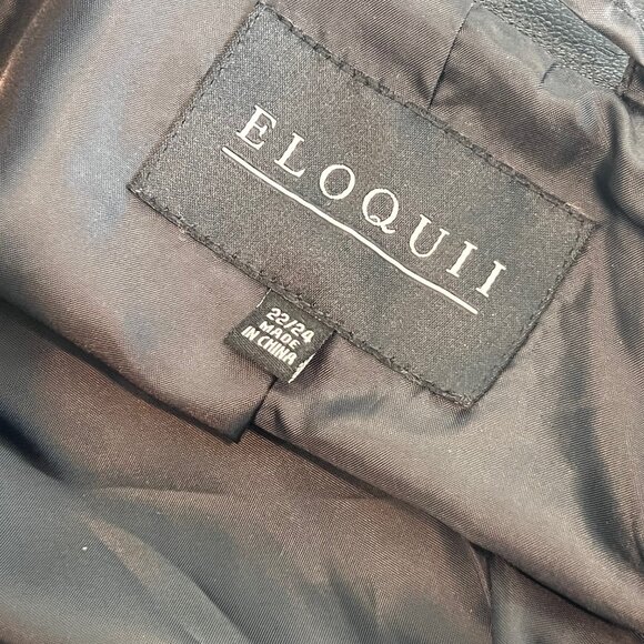 NWOT Eloquii Women’s Black Faux Leather Moto Jacket, Size 22/24 - Picture 8 of 9
